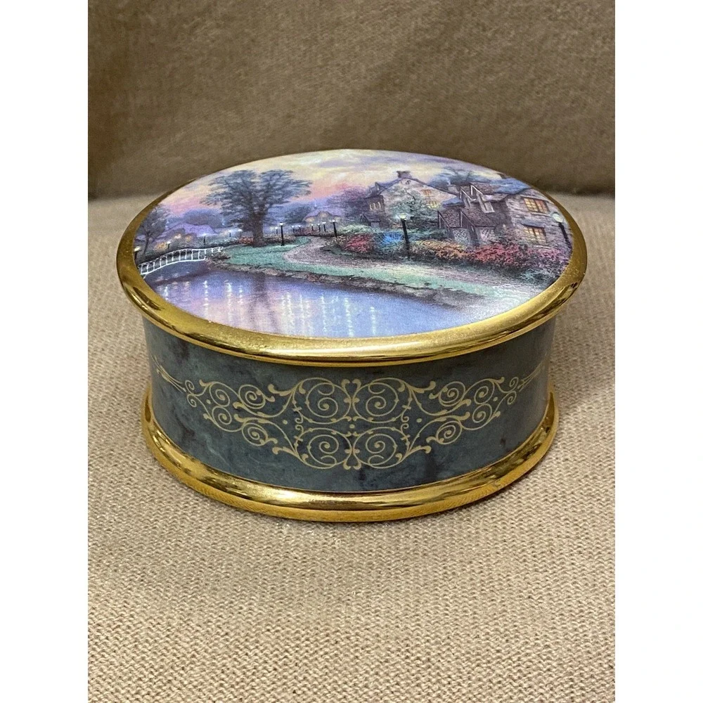 VNTG Porcelain Music Jewelry Thomas Kinkade 